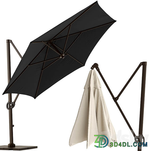 Round Cantilever Outdoor Patio Umbrella Pottery Barn