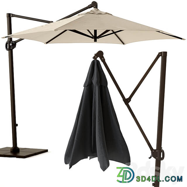 Round Cantilever Outdoor Patio Umbrella Pottery Barn