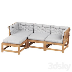 NAMMARO Modular 3 seater sofa with footstool IKEA 