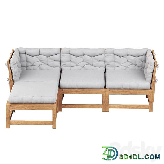 NAMMARO Modular 3 seater sofa with footstool IKEA