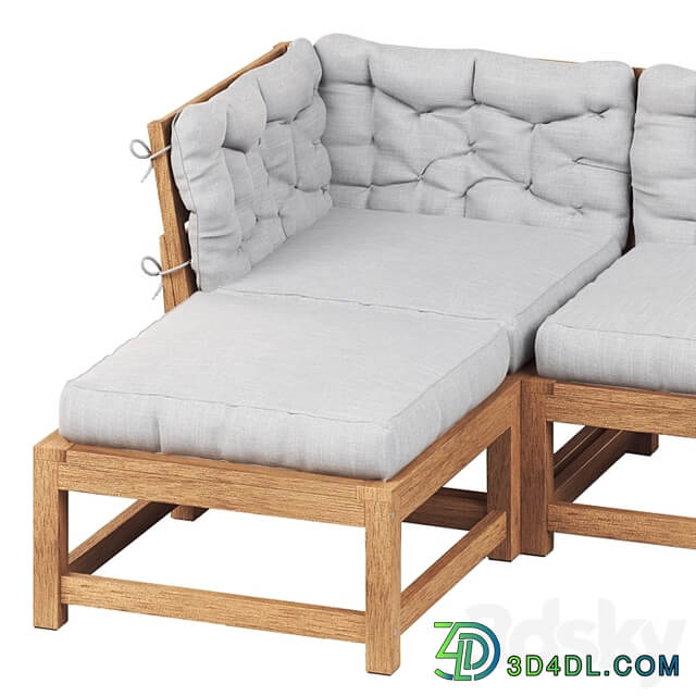 NAMMARO Modular 3 seater sofa with footstool IKEA