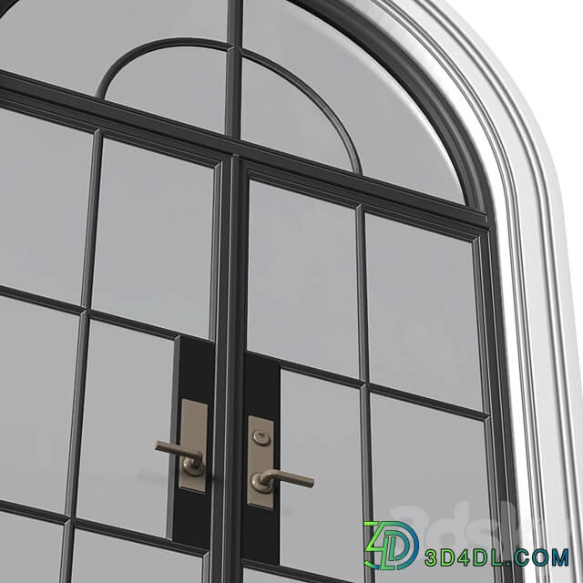 Entrance street arched Doors in Art Deco style.Entrance to the house.Front Door.Arched Opening Window.Outdoor Entrance classic door.External Doors. Exterior Door.Street Doors