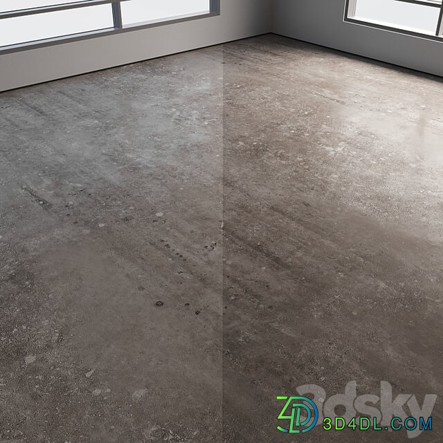 Self leveling concrete floor No. 22