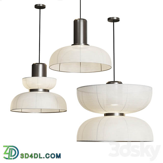 Japanese Wabi Sabi Fabric Pendant Lights style AD