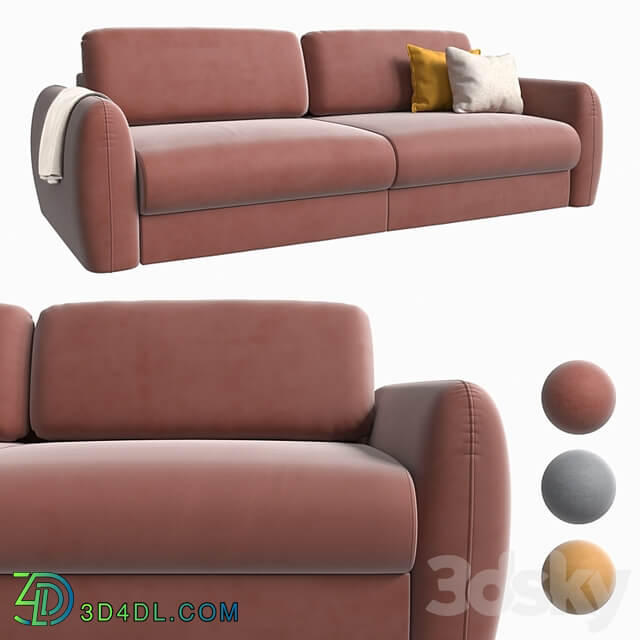 Sofa Biani Velvet Terra