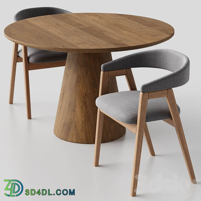 Trevor Chair and Laurie Table by Deephouse