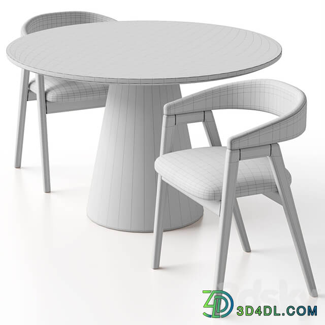 Trevor Chair and Laurie Table by Deephouse