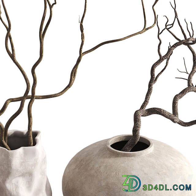 3 Vases with Branches Set