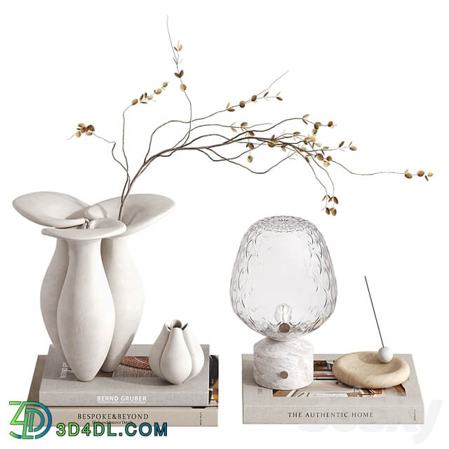 Decorative set with Lily Vase