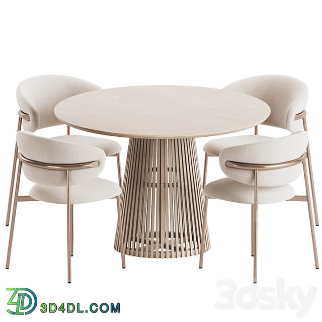Oleandro Chair Jeanette Table Dining Set