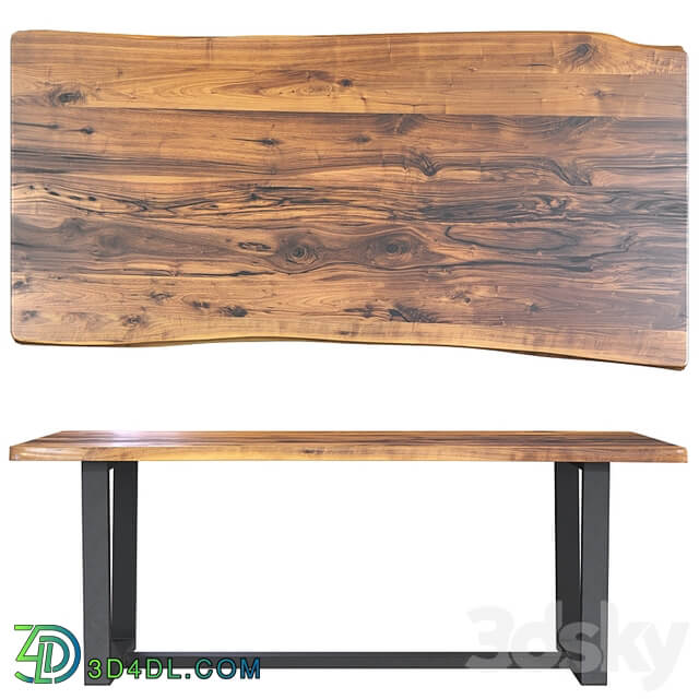 Wooden table slab