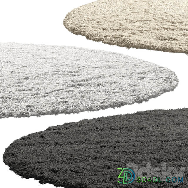 nuLoom Shaggy Area Round Rug (4 colors)