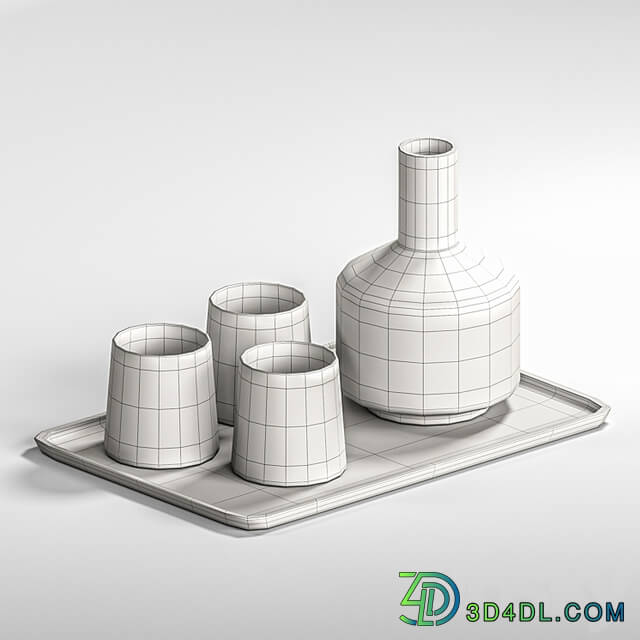 dishes tableware set 01