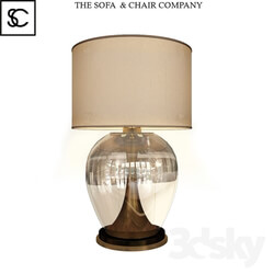 CONCAVE BRASS TABLE LAMP 