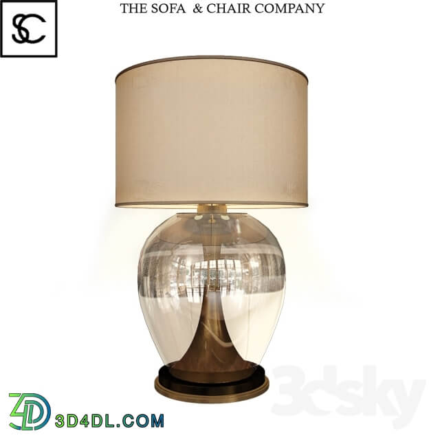 CONCAVE BRASS TABLE LAMP