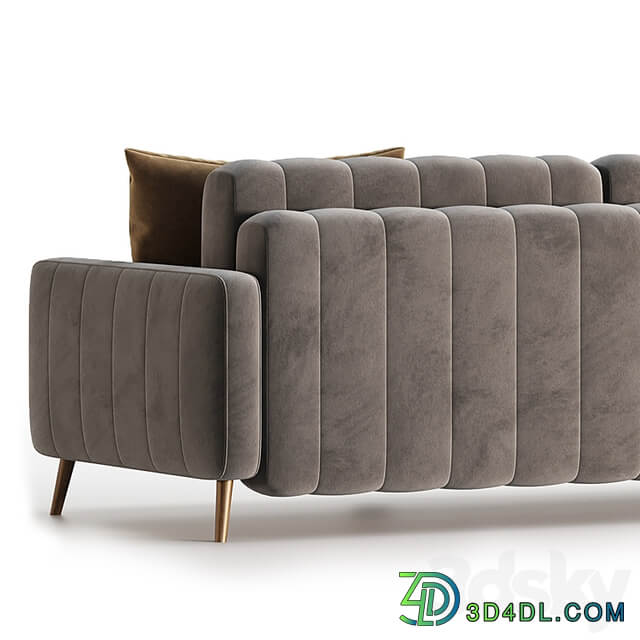 Sofa Markful Velvet Gray