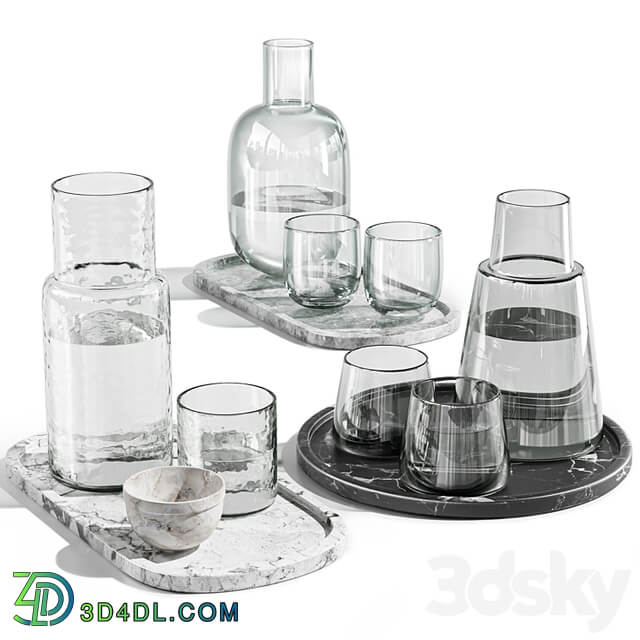 dishes tableware set 04