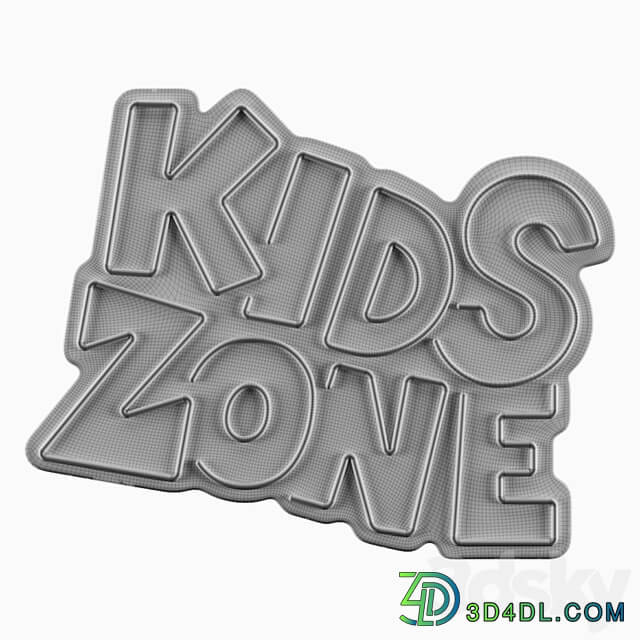 Kids Zone Neon Sign