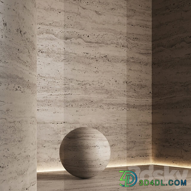 Travertine stone of different shades №3