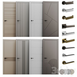 Set of interior doors LINEA. 