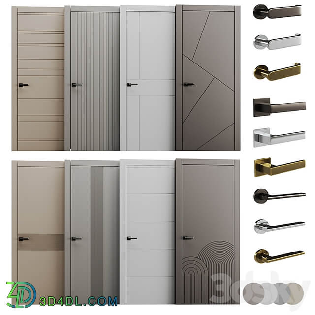 Set of interior doors LINEA.