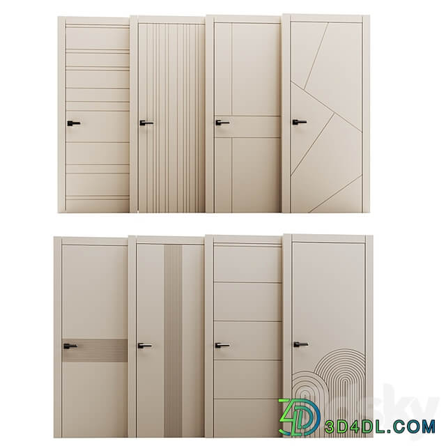 Set of interior doors LINEA.