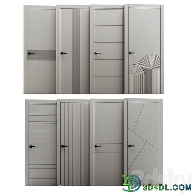 Set of interior doors LINEA.