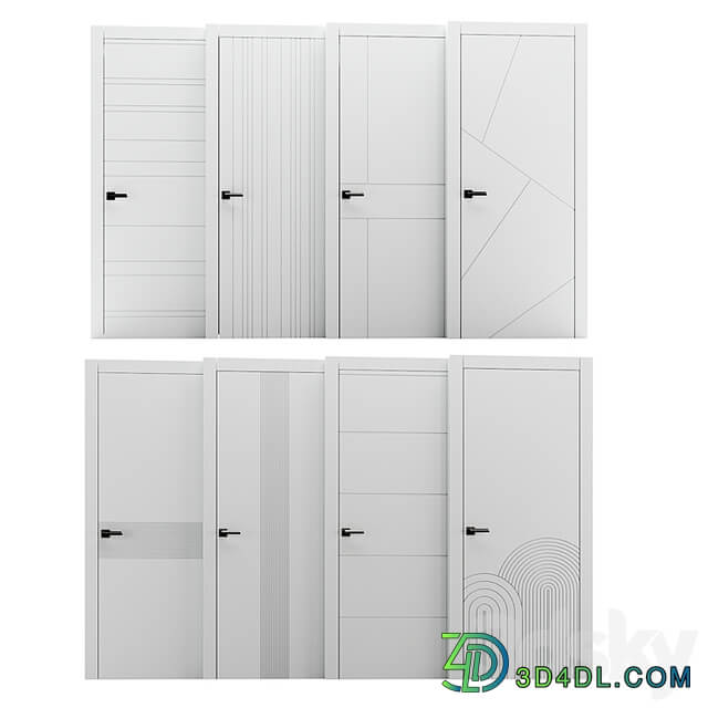 Set of interior doors LINEA.