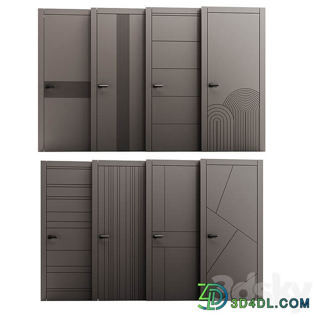 Set of interior doors LINEA.