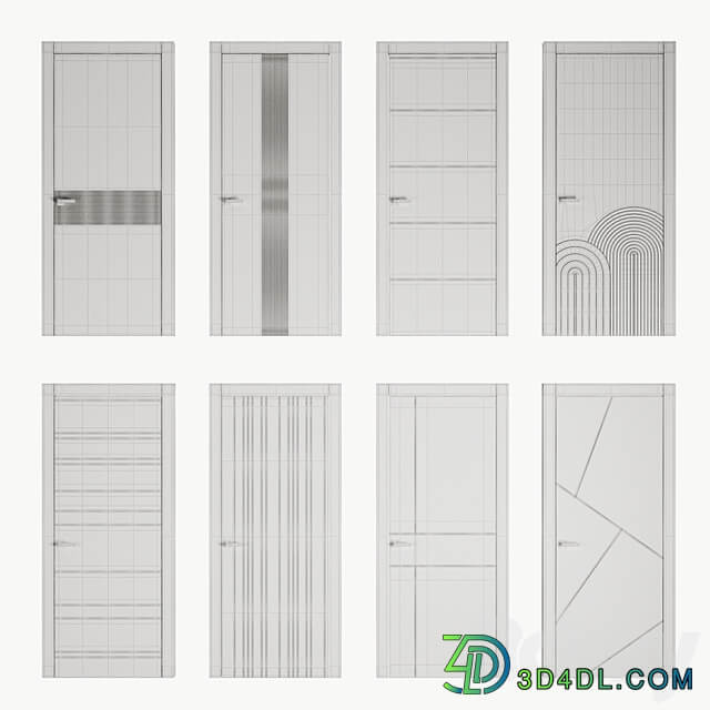 Set of interior doors LINEA.