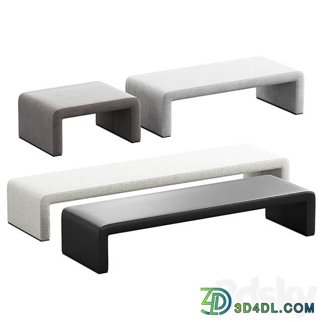 387 Labanca bench and ottoman by Tacchini 02