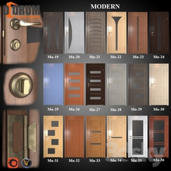 Doors 19 pcs. 20 colors series Modern Part 2 