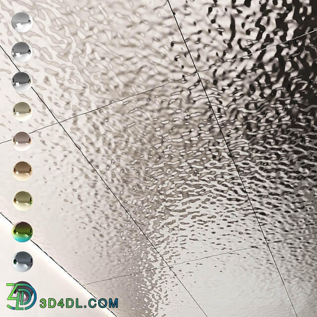 Decorative steel sheets with water ripples 01