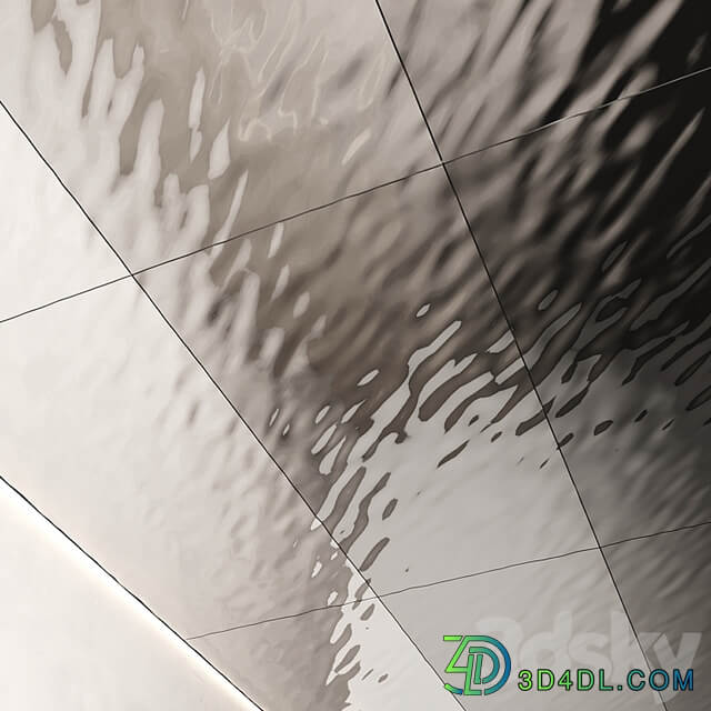 Decorative steel sheets with waves 02