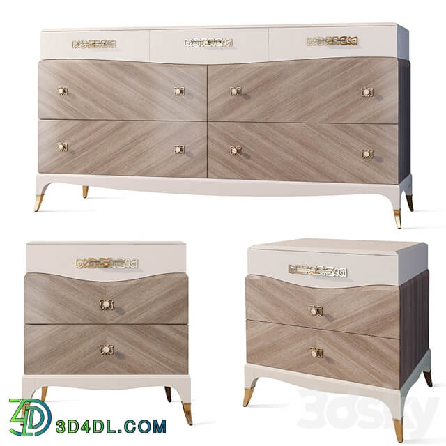 Chest of drawers bedside table Tempo Caracole Classic