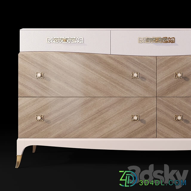 Chest of drawers bedside table Tempo Caracole Classic