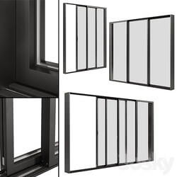 A set of sliding Metal Windows Doors. 