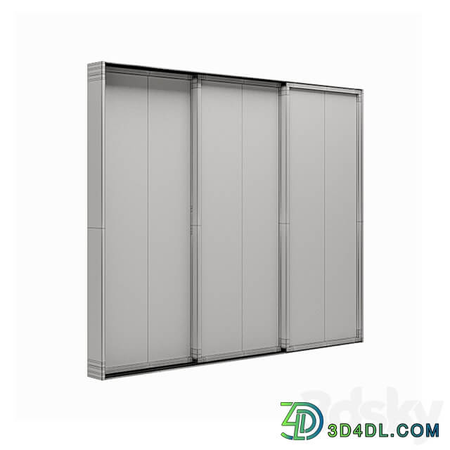 A set of sliding Metal Windows Doors.