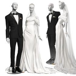 Wedding clothes on mannequins 001 