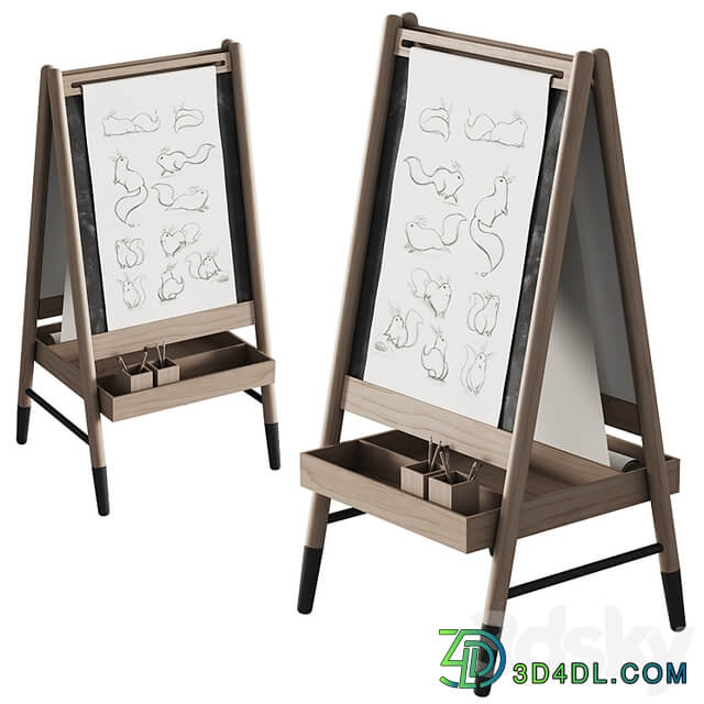 390 CB2 Wooden Kids Art Easel by Crate&kids 01