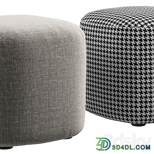 Vorsen Round Ottoman Stool