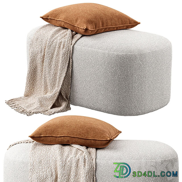 Vorsen Round Ottoman Stool