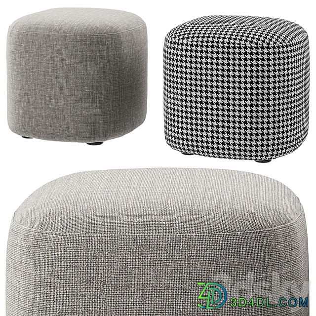 Vorsen Round Ottoman Stool