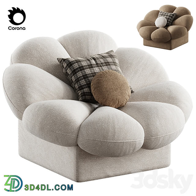 flower shape armchair