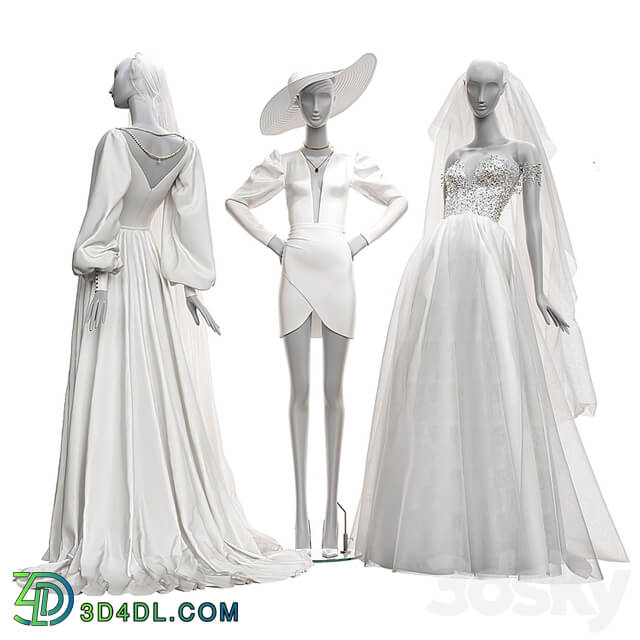 Wedding clothes on mannequins 002