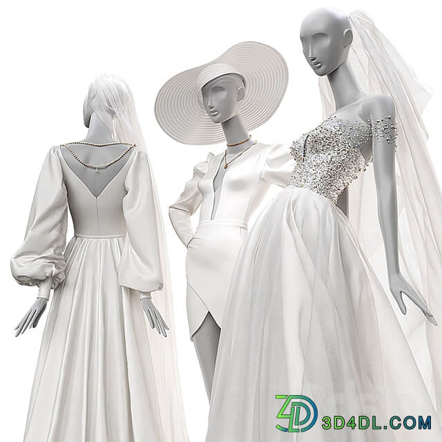 Wedding clothes on mannequins 002