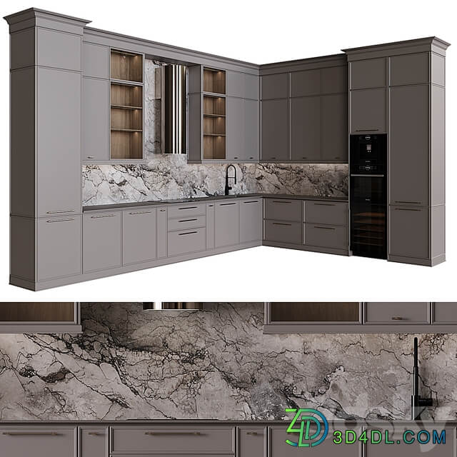 Neoclassical kitchen 45