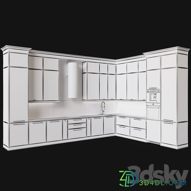 Neoclassical kitchen 45