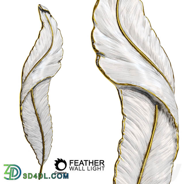 Feather Wall Light