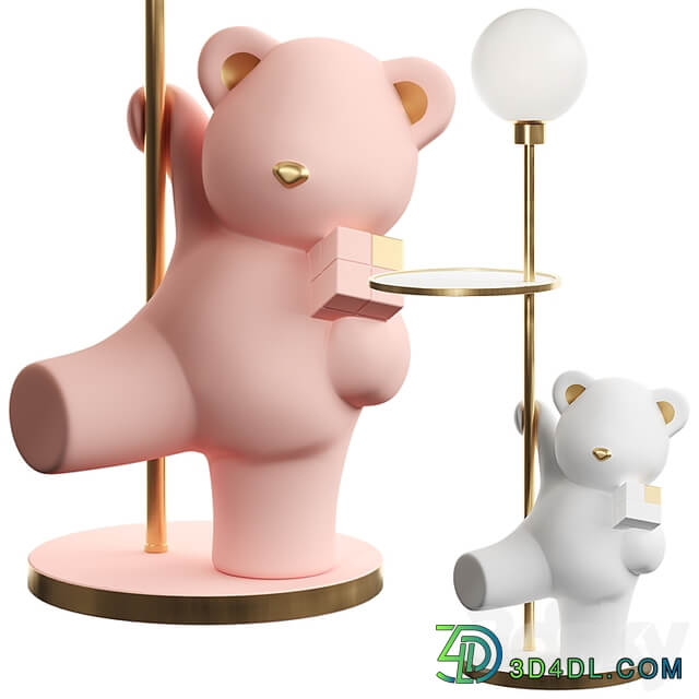 Floor lamp bear cub